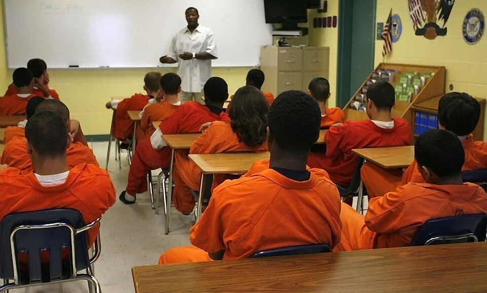 Students at the Hillsborough County Juvenile Detention Center.